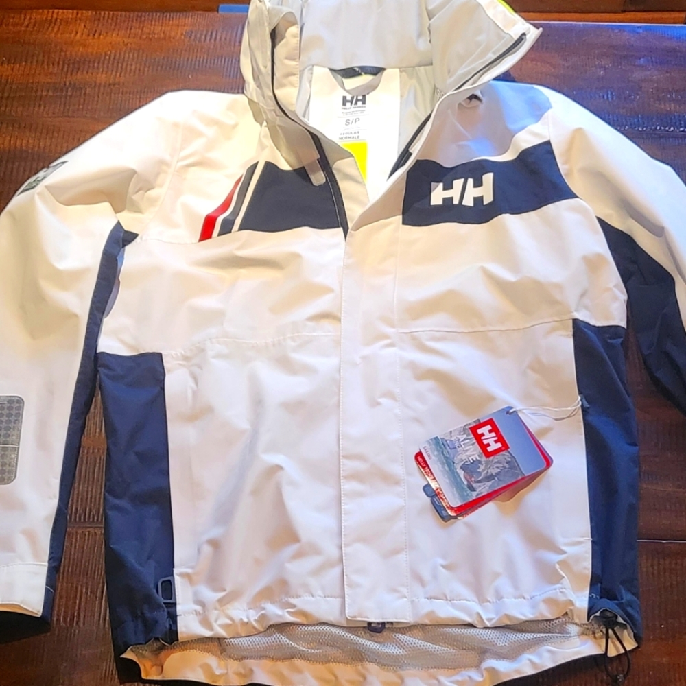 COPY - Helly Hansen Men's Newport Inshore Sailing Jacket. White.